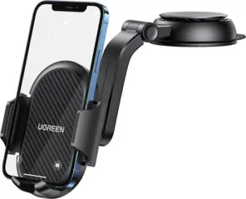 Mbajtës veture Ugreen LP405, për telefon 4.7-7.2", me kupë thithëse, i zi