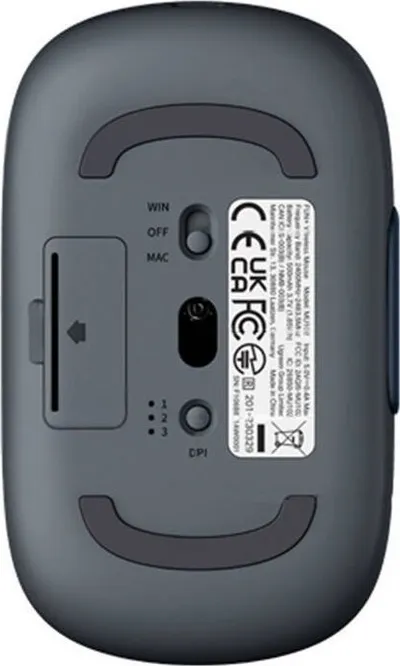 Mouse wireless UGREEN FUN+ MU102, 2.4G dhe Bluetooth, DPI i rregullueshëm, blu - 2