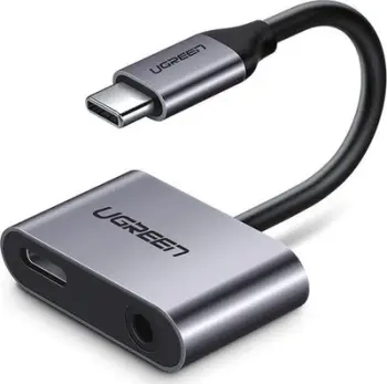 Përshtatës USB Ugreen USB-C, 3.5mm, i argjendtë