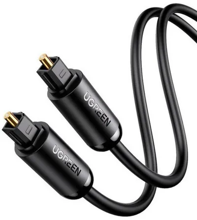 Kabllo audio UGREEN Toslink, optike, 2m, e zezë - 1