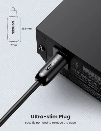Kabllo audio UGREEN Toslink, optike, 2m, e zezë - 6