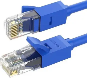 kabllo rrjeti UGREEN 11201 Cat 6 UTP RJ45 1m 1000Mbps, kaltër, polybag