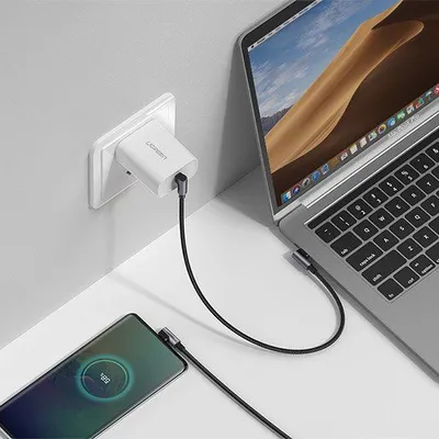 Kabllo USB Ugreen USB-C - USB-C (63800), 1 m, e hirtë - 3