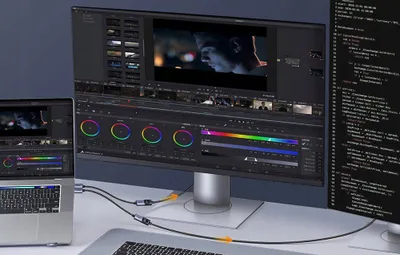 Adapter DisplayPort në HDMI UGREEN, 2 copë, 4K, kabllo e gërshetuar, i zi - 4