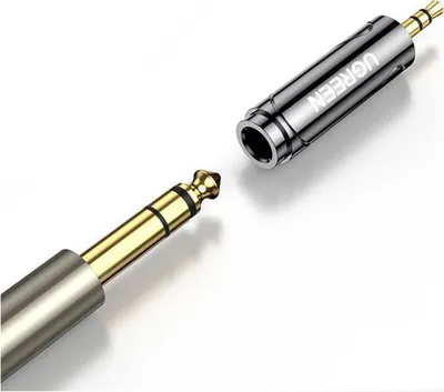 Adapter audio Ugreen 60711, Jack 3.5mm në 6.3mm, Hi Fi, gri - 2