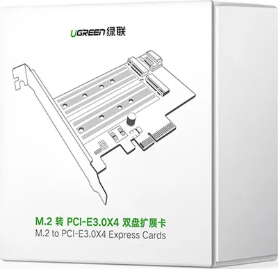 Adapter kontrollues Ugreen PCIe 3.0 x4, për SSD M.2 M-Key dhe B-Key, i zi - 5