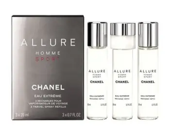 Set refill Eau de Parfum Allure Homme Sport Eau Extreme , 3 x 20 ml