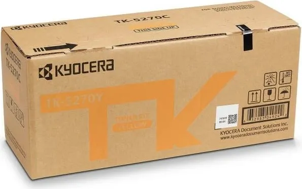 Toner, Kyocera TK-5270Y rendiment 5,500–8,800 faqe, origjinal, e verdhë - 3