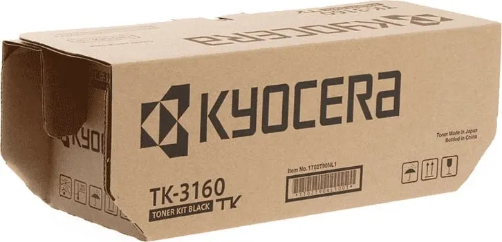 Toner Kyocera TK-3160 (1T02T90NLC), rendiment 12,500 faqe, standard, i zi - 1