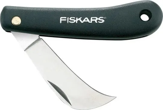 Thikë kopshti Fiskars K62, çelik inox, 170mm, e zezë - 1