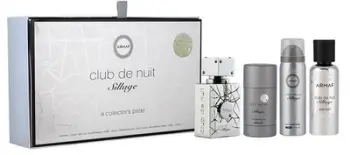 Set për meshkuj Armaf Club De Nuit Sillage, EDP 30 ml + sprej për trup 50 ml + sprej për flokë 55 ml + deodorant 75 g