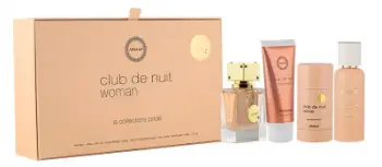 Set për femra Armaf Club De Nuit Women, EDP 30 ml + deodorant 75 ml + krem për duar 50 ml + sprej për flokë 55 ml
