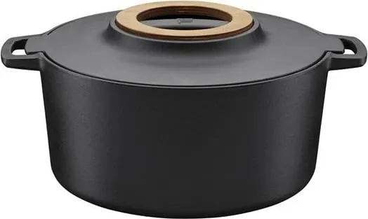 Tenxhere Fiskars Norden 6L, gize, emalim, e zezë - 1