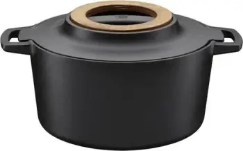 Tenxhere Fiskars Norden, 4 L, hekur i derdhur, e zezë