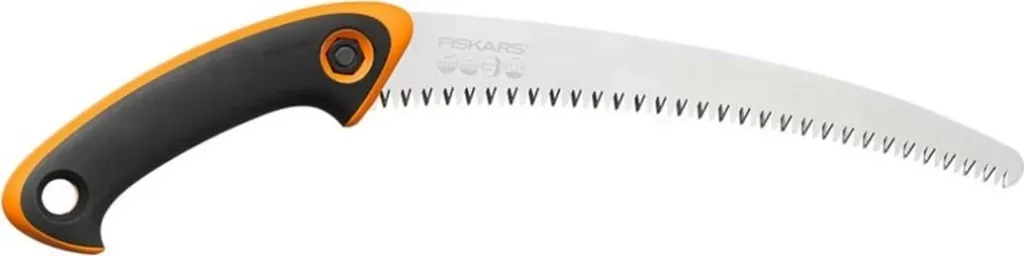 Sharrë dore Fiskars SW-240, çelik, dorezë zezë/portokalli - 1