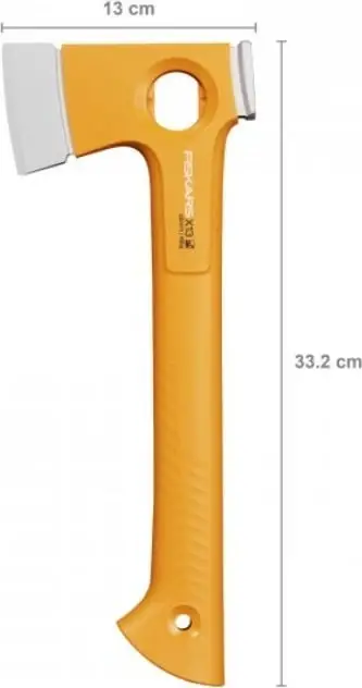 Sëpatë kampingu Fiskars X-series X13 1069101, dorezë FiberComp, portokalli