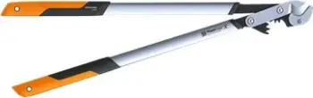 Gërshërë krasitëse me ingranazh PowerGear X, Fiskars LX99-L, kapacitet prerjeje 55 mm, krahë alumini, zi/portokalli