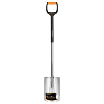 Lopatë gërmimi Fiskars, L, zezë/ portokalli