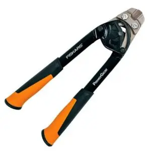Gërshërë Fiskars, për material të fortë, zezë/ portokalli