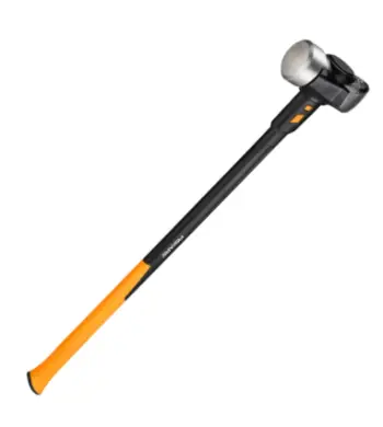 Çekiç i rrumbullakët i gjatë Fiskars, 10 Ib/36, XL, zezë/ portokalli