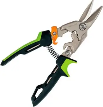 Gërshërë Fiskars, për preje të metalit, zezë/ gjelbër