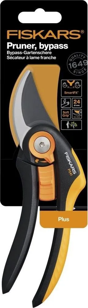 Gërshërë kopshti Fiskars Plus P541, të verdha/të zeza - 2