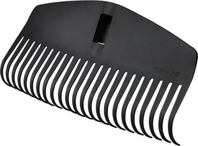 Grabujë për gjethe Fiskars Solid M, 44 cm, e zezë - 1
