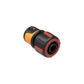 Lidhës gypi Fiskars, për ujë, 19mm(3/4"), zezë/ portokalli