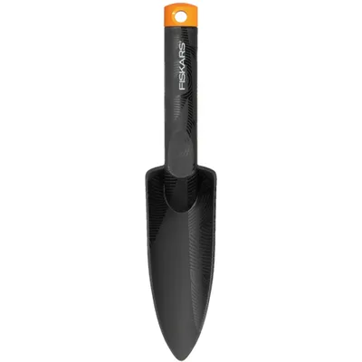 Lopatë dore metalike Fiskars, e hollë, zezë - 1