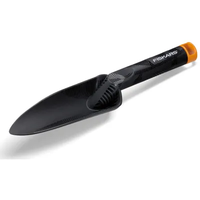 Lopatë dore metalike Fiskars, e hollë, zezë - 2