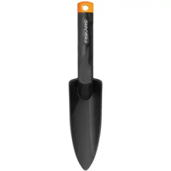 Lopatë dore metalike Fiskars, e hollë, zezë
