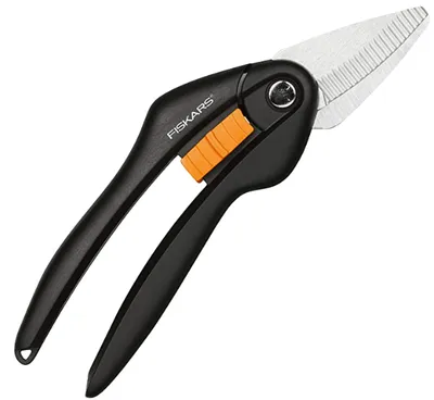 Gërshërë universale Fiskars SP28, zezë/ portokalli - 1