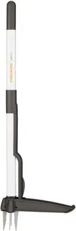 Mjet kopshti Fiskars për heqje barërash, 900mm, i zi/bardhë
