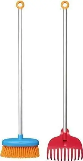 Set pastrimi për fëmijë Fiskars MyFirstFiskars Cleaning Set FS1062474, doreza alumini, plastike e qëndrueshme, shumëngjyrësh