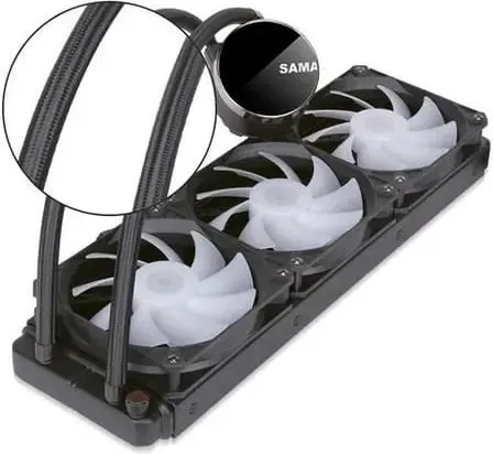 Ventilator Ftohës Me Ujë Për Kompjuter SAMA MW360D - 2