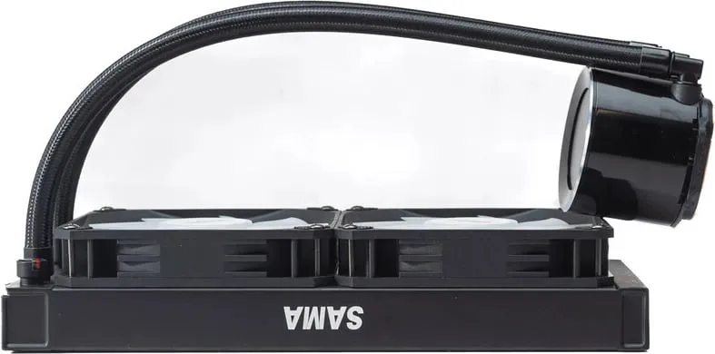 Ventilator Ftohës Me Ujë Për Kompjuter SAMA T240MM black (Zezë) - 2