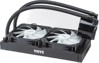 Ventilator Ftohës Me Ujë Për Kompjuter SAMA T240MM black (Zezë)