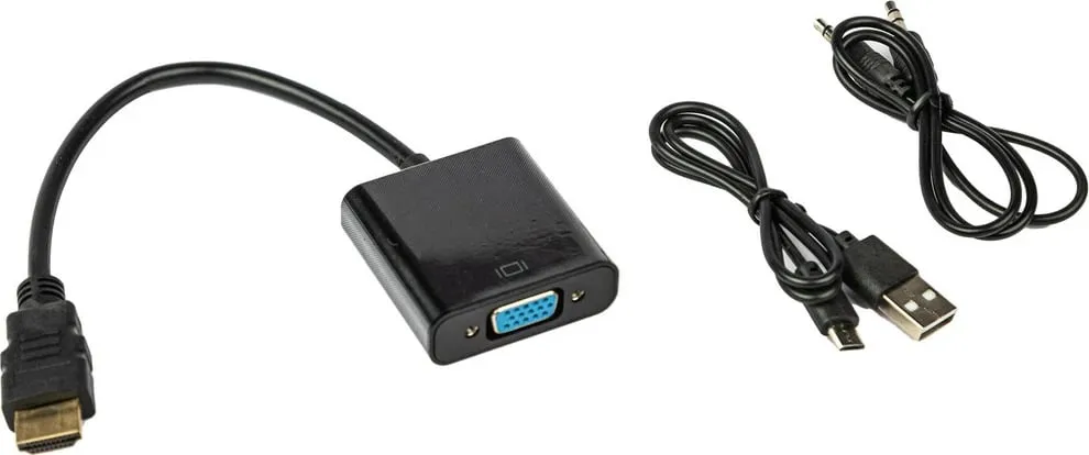 Kabllo pershtates HDMI ne VGA dhe AUX TECH TIME TT24014 - 1