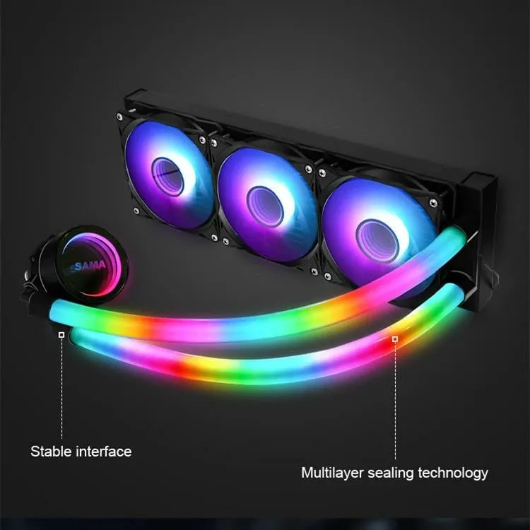 Ventilator Ftohës Me Ujë Për Kompjuter SAMA PS360mm black (Zezë) - 6
