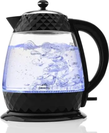 Ibrik elektrik Eta Crystal 315490000, 1.7L, xham, i zi
