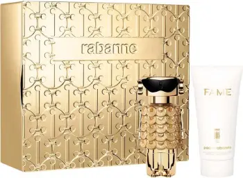 Set Paco Rabanne Fame Intense, Eau de Parfum Intense, 50ml + losion për trup, 75ml