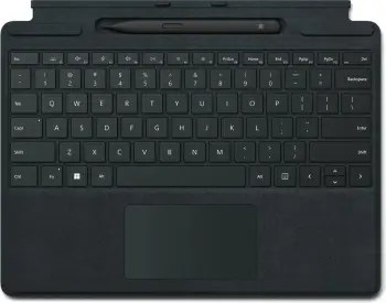 Tastierë Microsoft Surface Pro Signature me Slim Pen 2, Swiss, Touchpad, e zezë