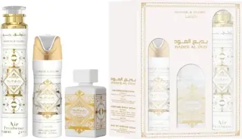 Set Eau de Parfum dhe deodorant Lattafa Bade'e Al Oud Honor & Glory, 100ml + 200ml + 300ml