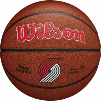 Top basketbolli Wilson Team Alliance Portland Trail Blazers WTB3100XBPOR, lëkurë kompozite, për palestër dhe fushë rekreative, shumëngjyrësh