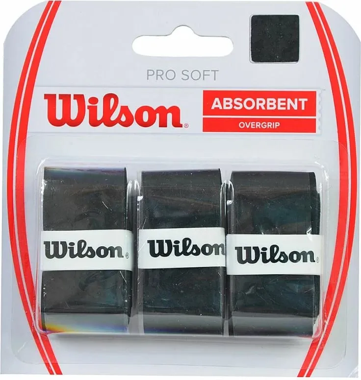 Overgrip për raketë tenis Wilson, zi - 1