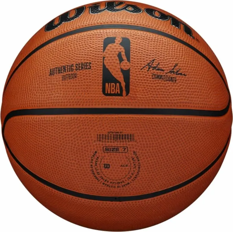 Top basketbolli Wilson NBA Authentic Series Outdoor, gome, portokalli - 2