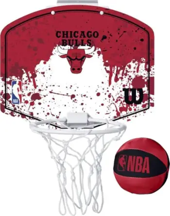 Kosh mini basketbolli Wilson NBA Team Chicago Bulls WTBA1302CHI, me top, i kuq