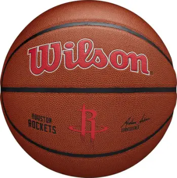 Top basketbolli Wilson Team Alliance Houston Rockets WTB3100XBHOU, lëkurë kompozite, kafe