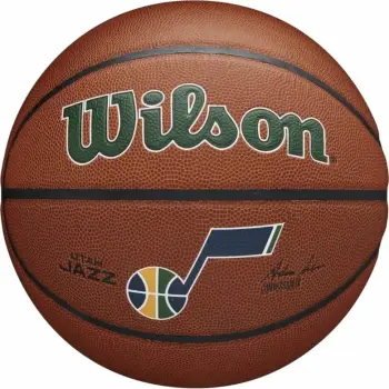 Top basketbolli Wilson Team Alliance Utah Jazz WTB3100XBUTA, lëkurë kompozite, ngjyrë kafe