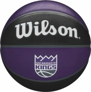 Top basketbolli Wilson NBA Team Sacramento Kings WTB1300XBSAC, gome, për jashtë, vjollcë e zezë